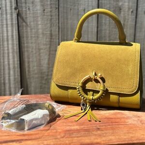 See by Chloé - NEW
Hana panelled tote bag - olive green
calf suede, calf leather
